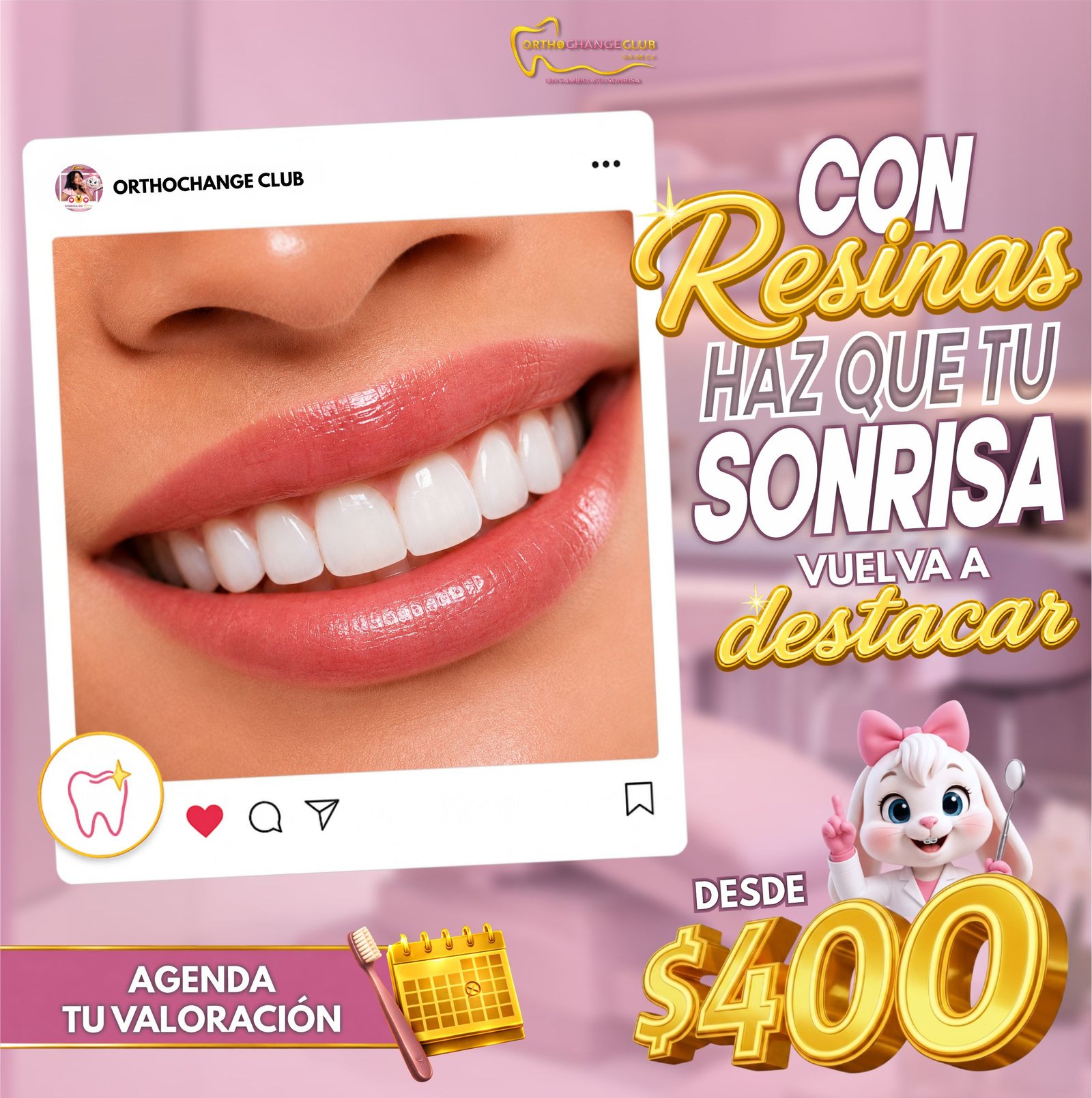 Promoción de resinas estéticas